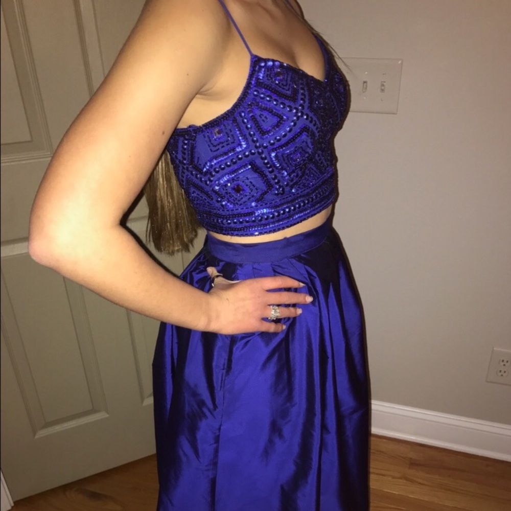 Royal blue prom dress